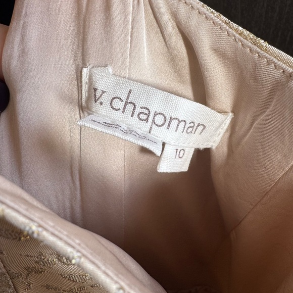 V. Chapman Champagne Bridesmaid Dress - Picture 4 of 4